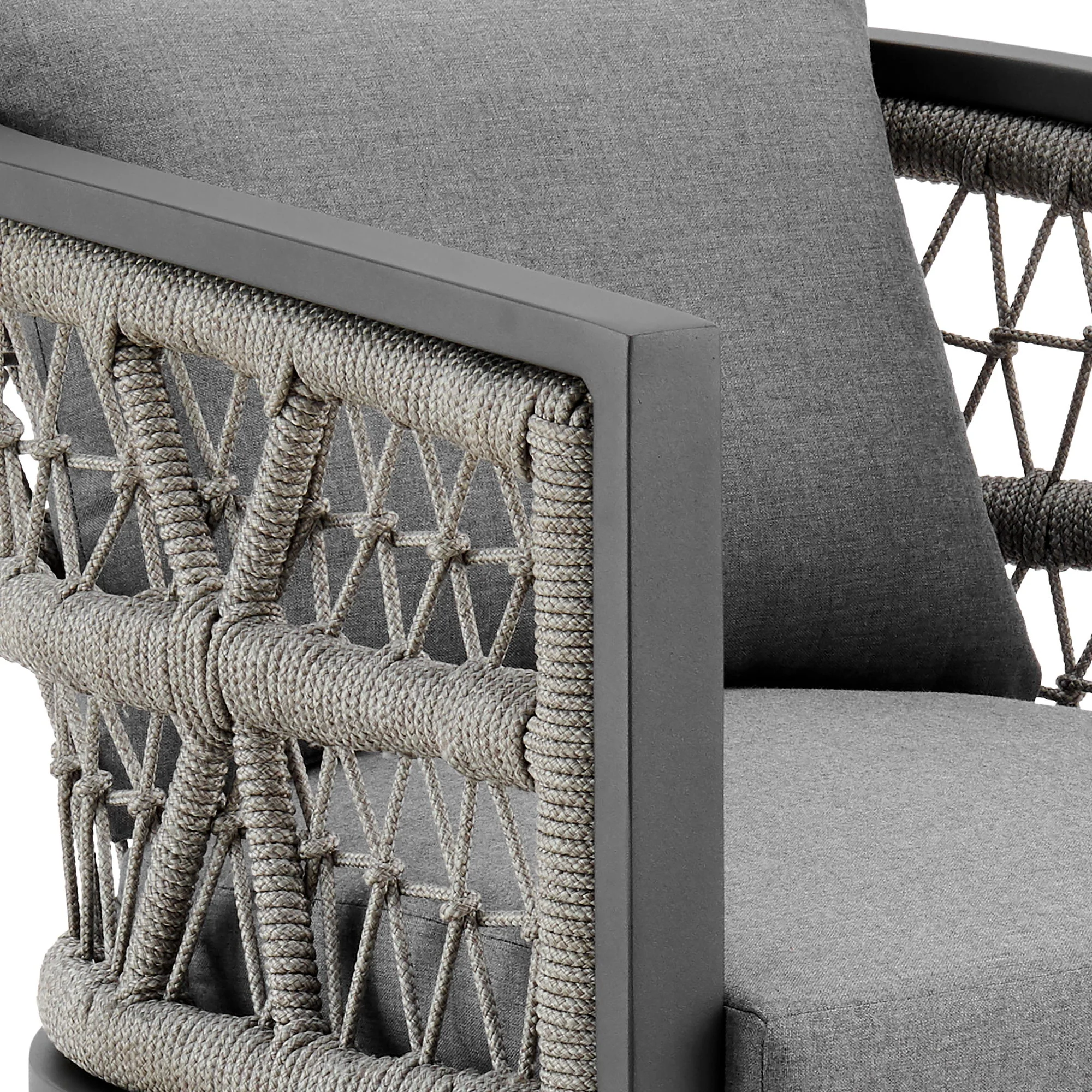 Zella - Outdoor Patio Dining Chair (Set of 2) - Light Gray / Earl Gray - Image 8