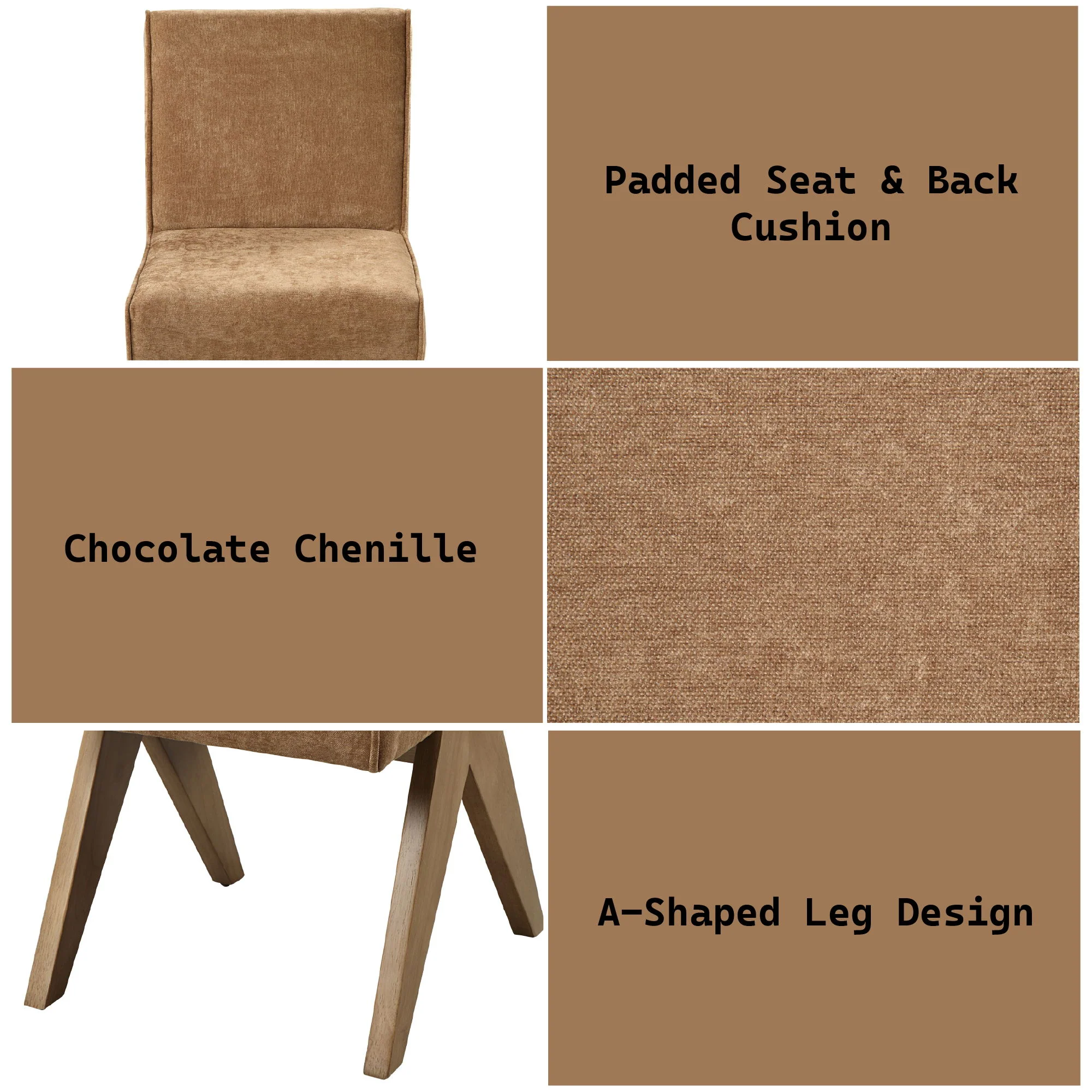Zoey - Side Chair (Set of 2) - Chocolate - Image 4