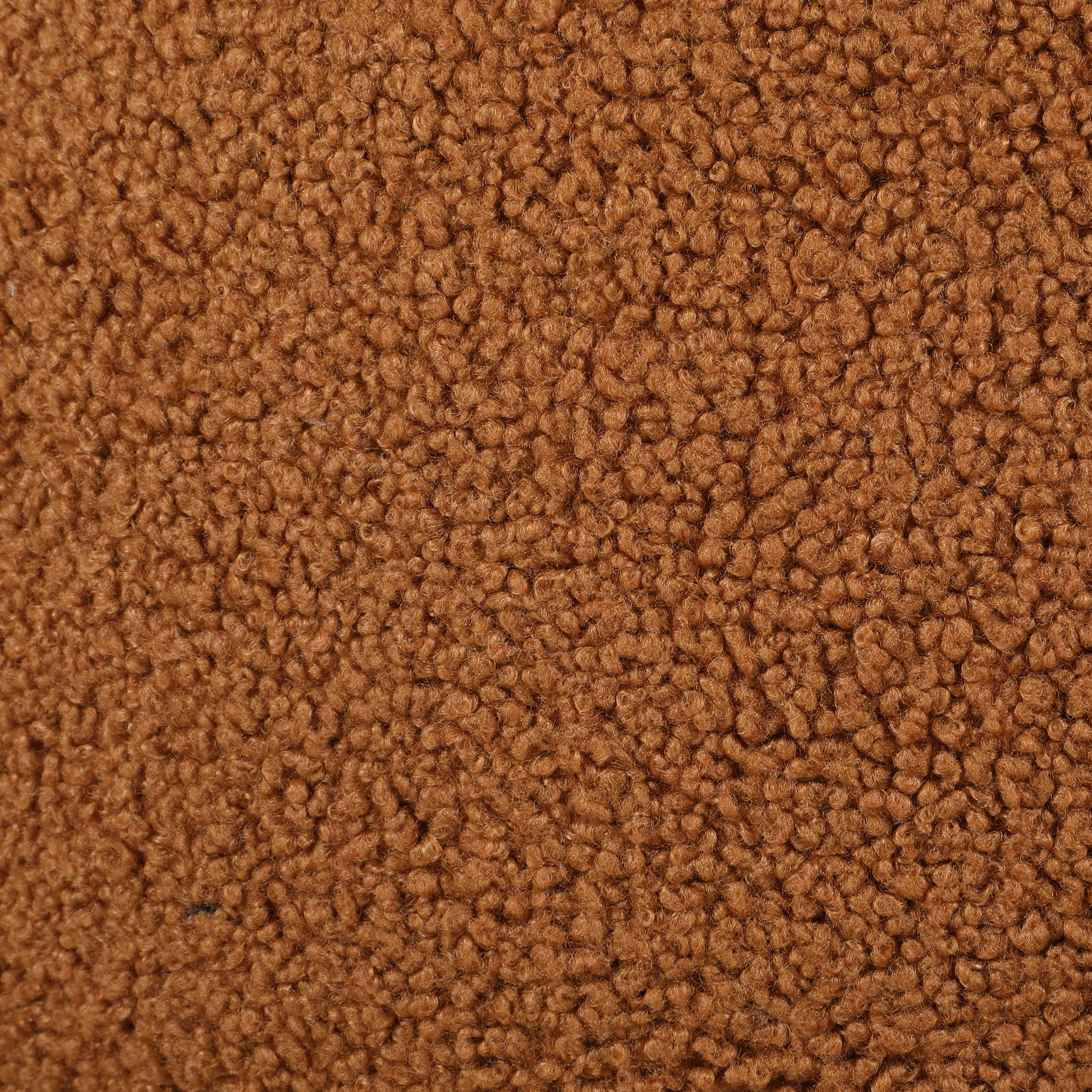 Zonie Boucle Upholstered Barrel Back Accent Chair Orange - Image 9