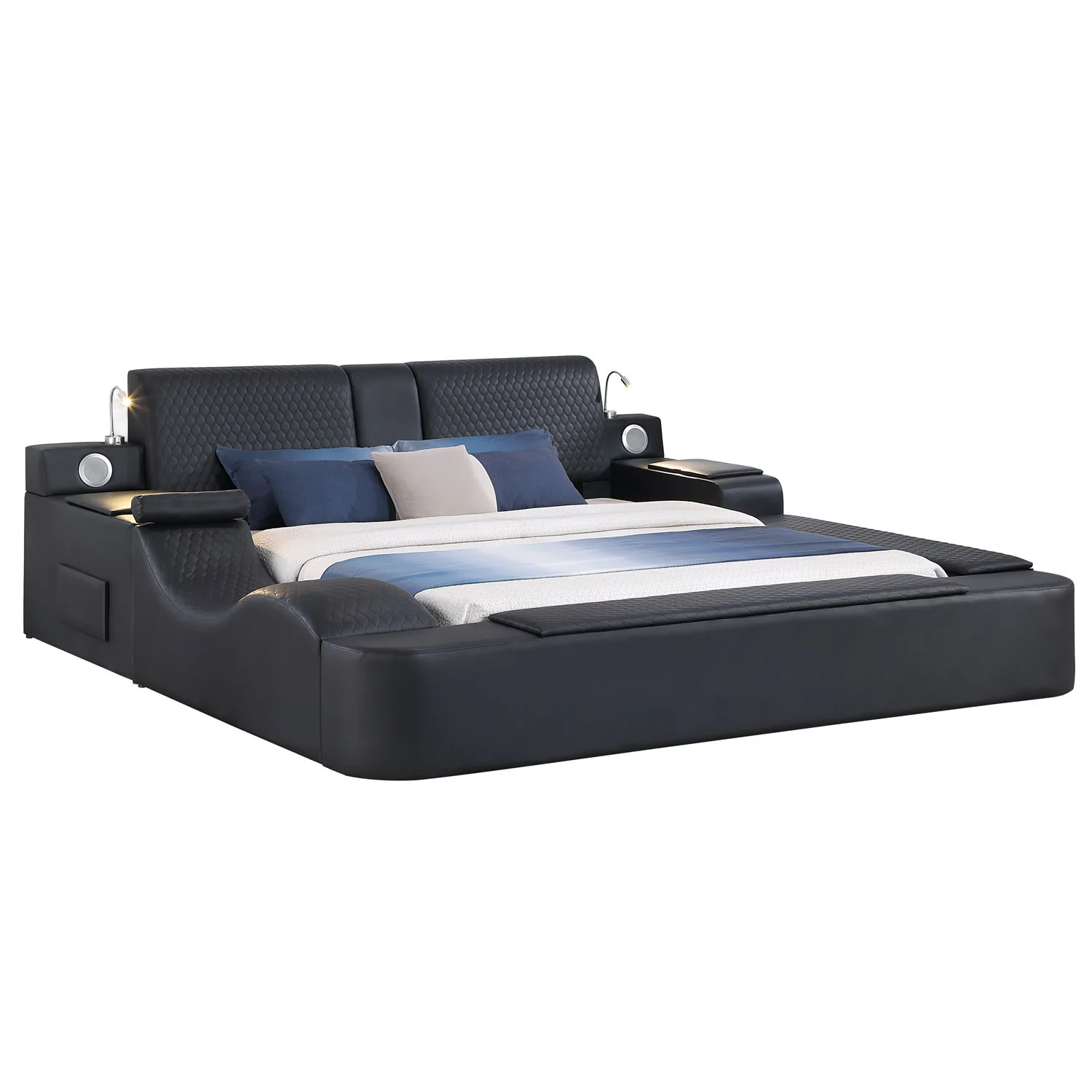 Zoya - Smart Multifunctional Bed, Built In Bluetooth Speakers, USB Charging - Image 15